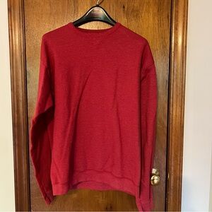 Hanes Men’s Red Vintage Crewneck Sweater Mens Size Small